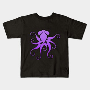 Purple Octopus Kids T-Shirt